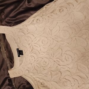 Beige lace summer top